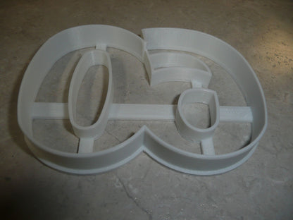 Number 60 Sixty Anniversary Birthday Sports Party Cookie Cutter USA PR108-60