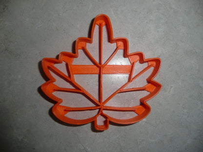 Maple Leaf With Detail Leaves Fall Autumn Canadian Symbol Cookie Cutter PR2943