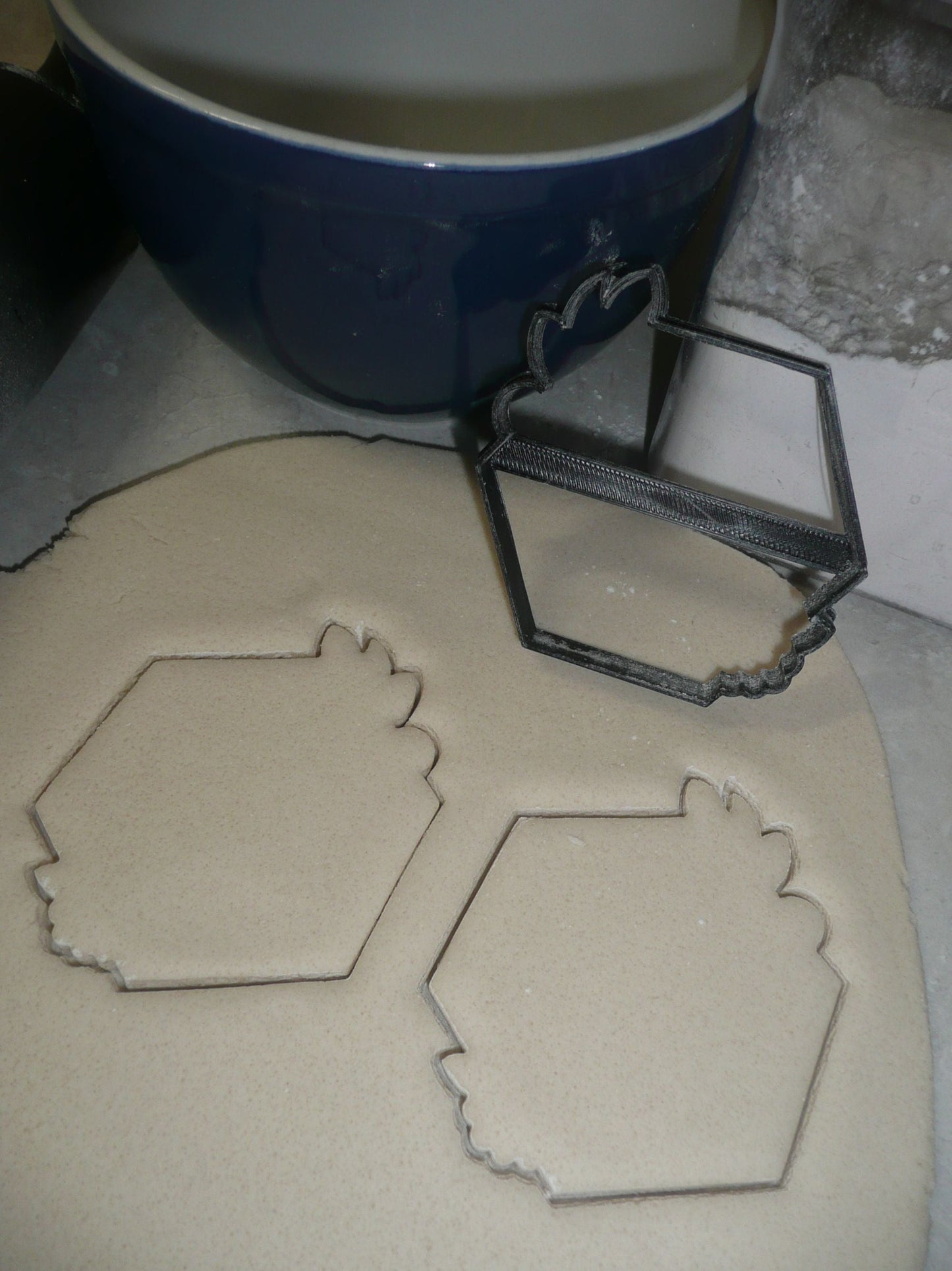 Floral Hexagon Hex Frame Outline Flower Edge Accent Cookie Cutter USA PR3224