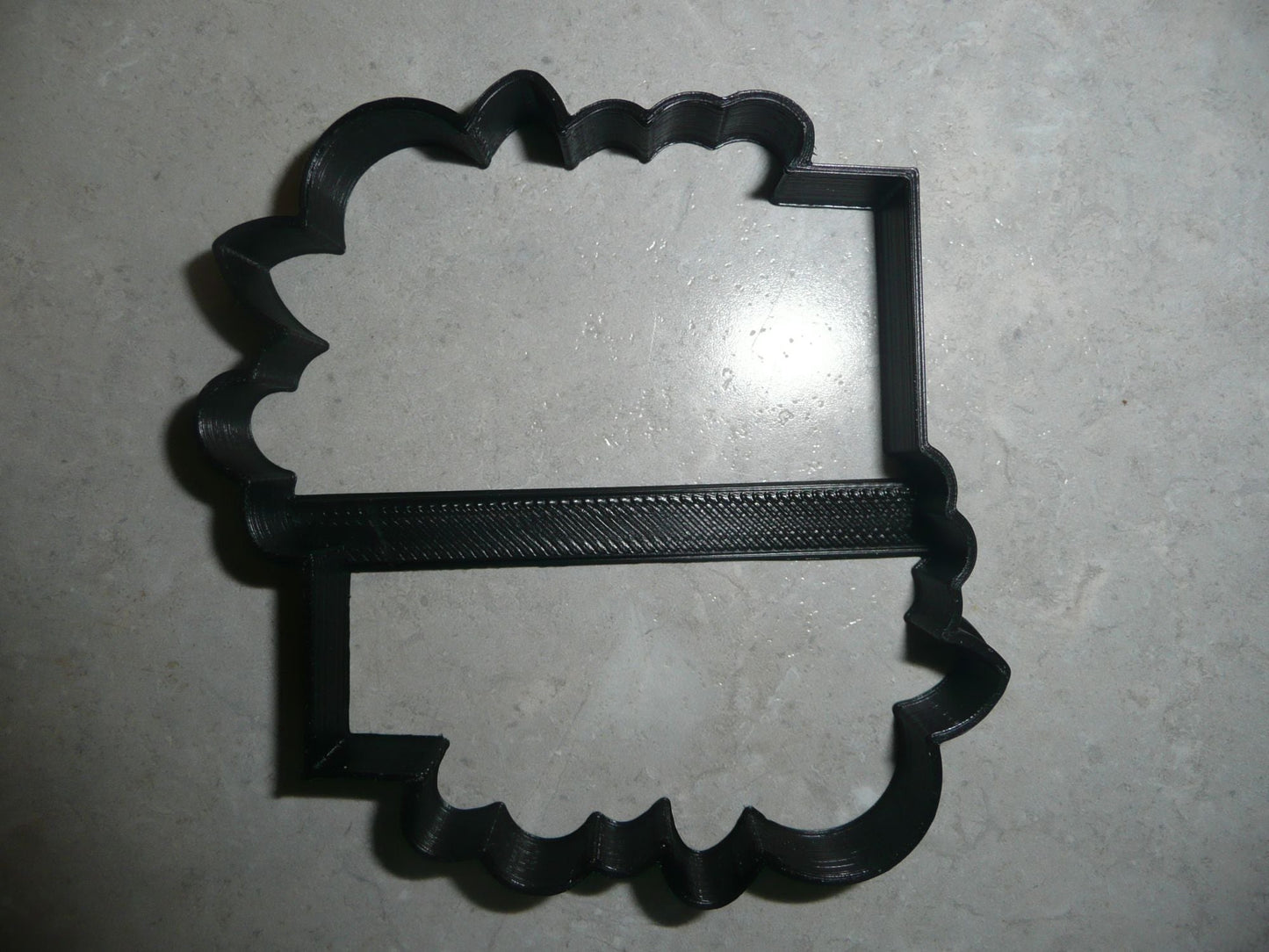 Floral Square Frame Outline Flower Edge Accent Cookie Cutter USA PR3225