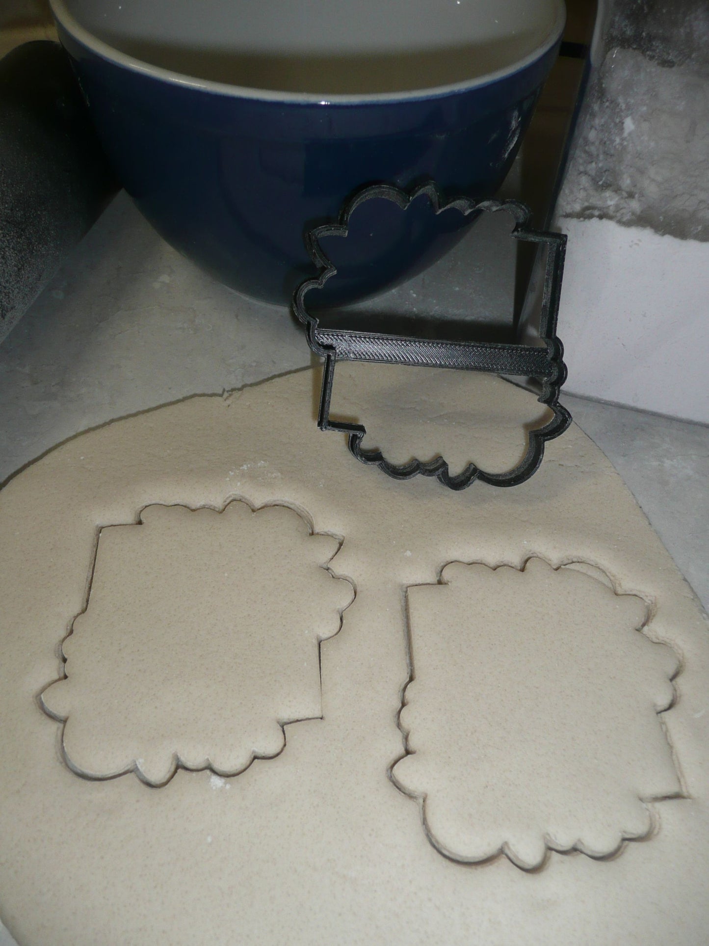 Floral Square Frame Outline Flower Edge Accent Cookie Cutter USA PR3225