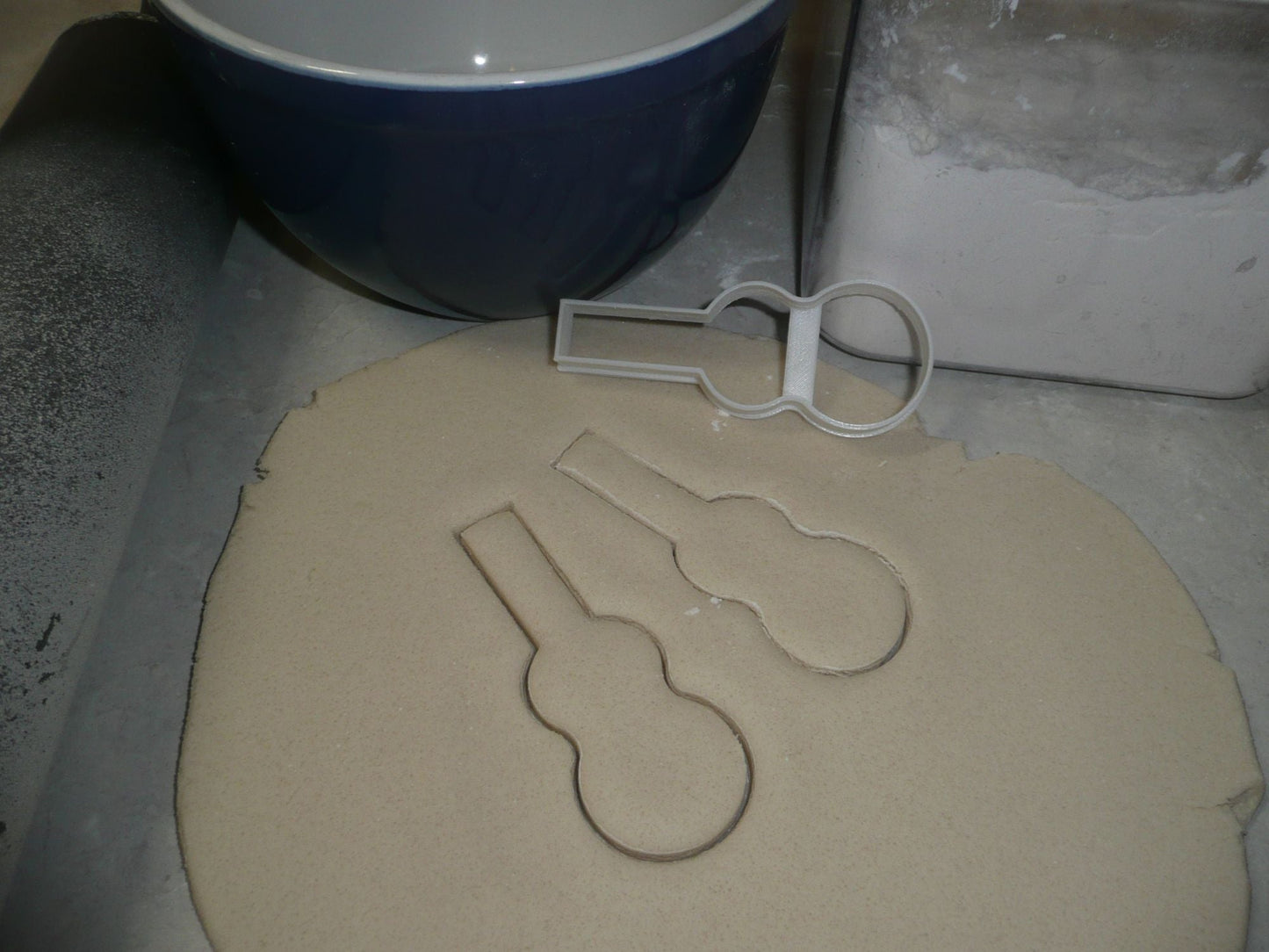 Violin Outline Fiddle Wooden Musical String Instrument Cookie Cutter USA PR3248
