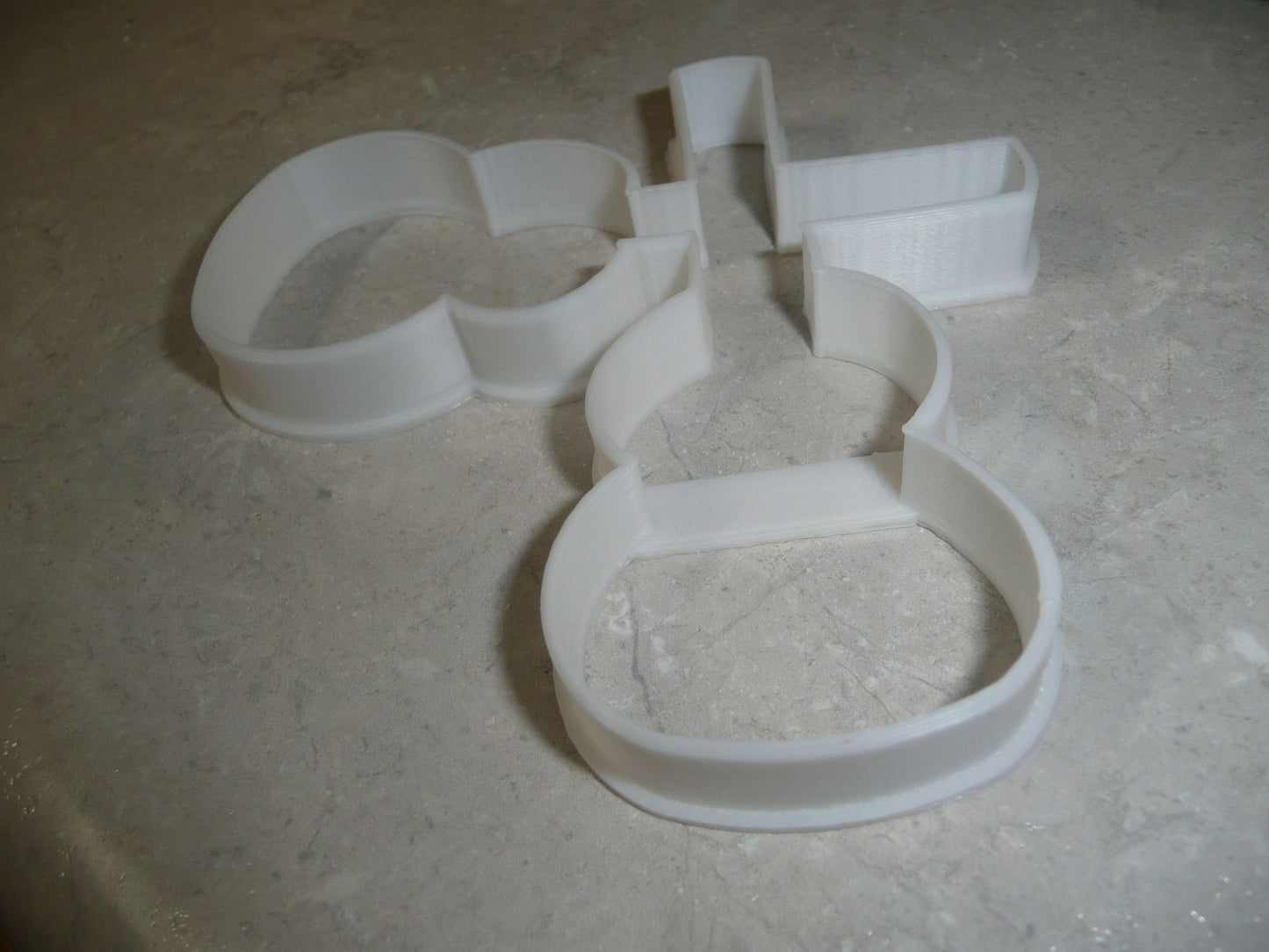 Dual Guitars Crossed Outline Two 2 Dueling Cookie Cutter USA PR3241