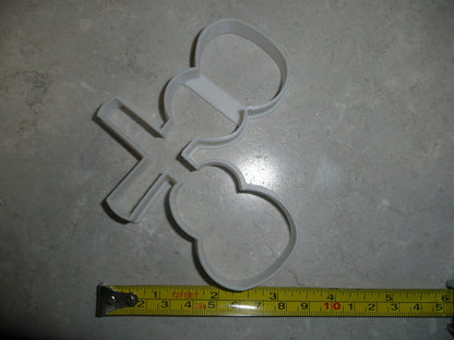 Dual Guitars Crossed Outline Two 2 Dueling Cookie Cutter USA PR3241