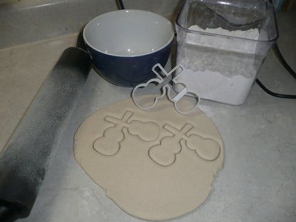 Dual Guitars Crossed Outline Two 2 Dueling Cookie Cutter USA PR3241