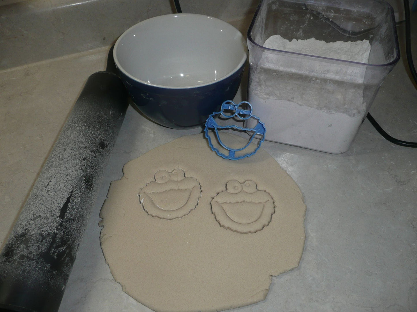 Cookie Monster Sesame Street Cookie Cutter Baking Tool Made In USA PR546