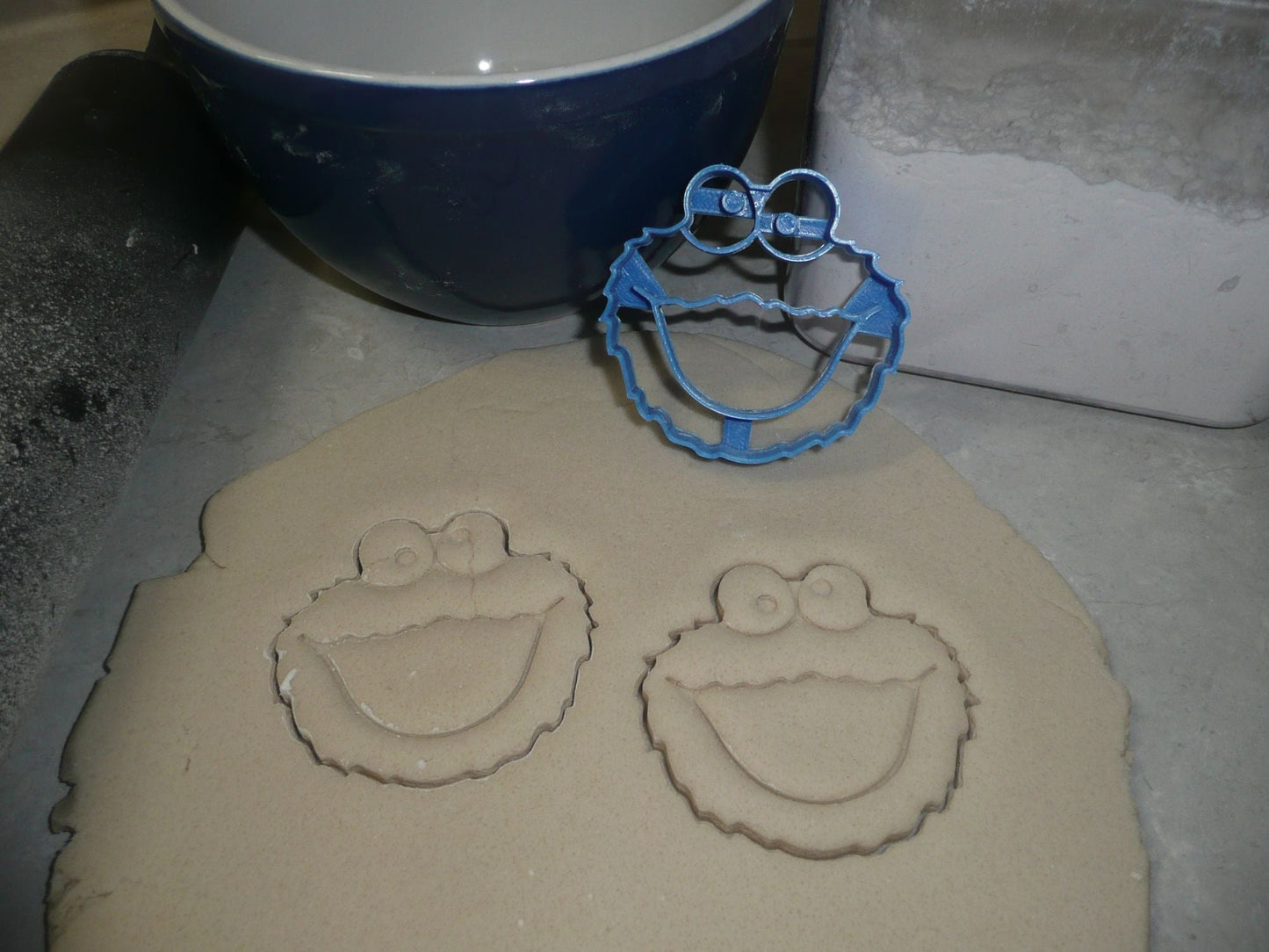Cookie Monster Sesame Street Cookie Cutter Baking Tool Made In USA PR546