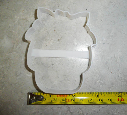 Sugar Skull Flower Crown Outline Dia De Los Muertos Cookie Cutter USA PR3239