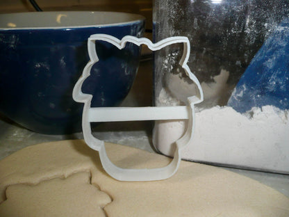 Sugar Skull Flower Crown Outline Dia De Los Muertos Cookie Cutter USA PR3239