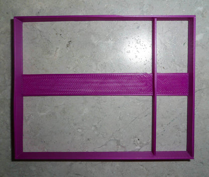 Rectangle With Side Vertical Or Horizontal Divide Cookie Cutter USA PR3042