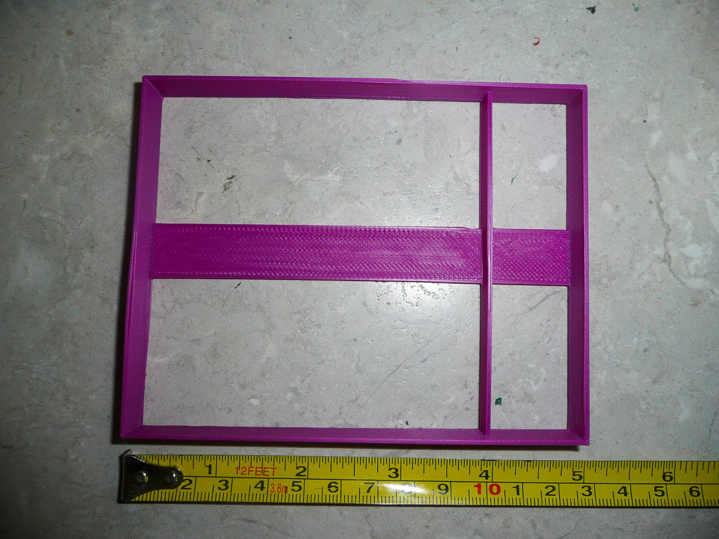 Rectangle With Side Vertical Or Horizontal Divide Cookie Cutter USA PR3042