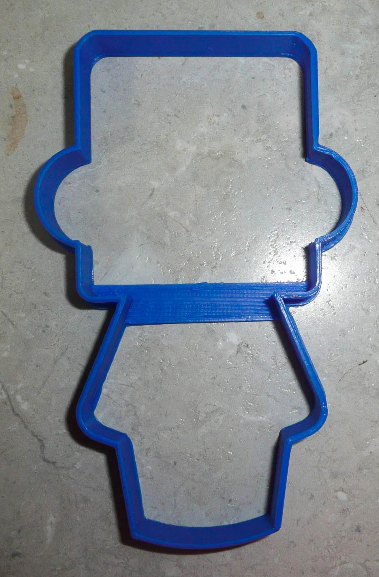 Boy Body With Square Head Hat Outline Vintage Kids Toy Cookie Cutter USA PR3075