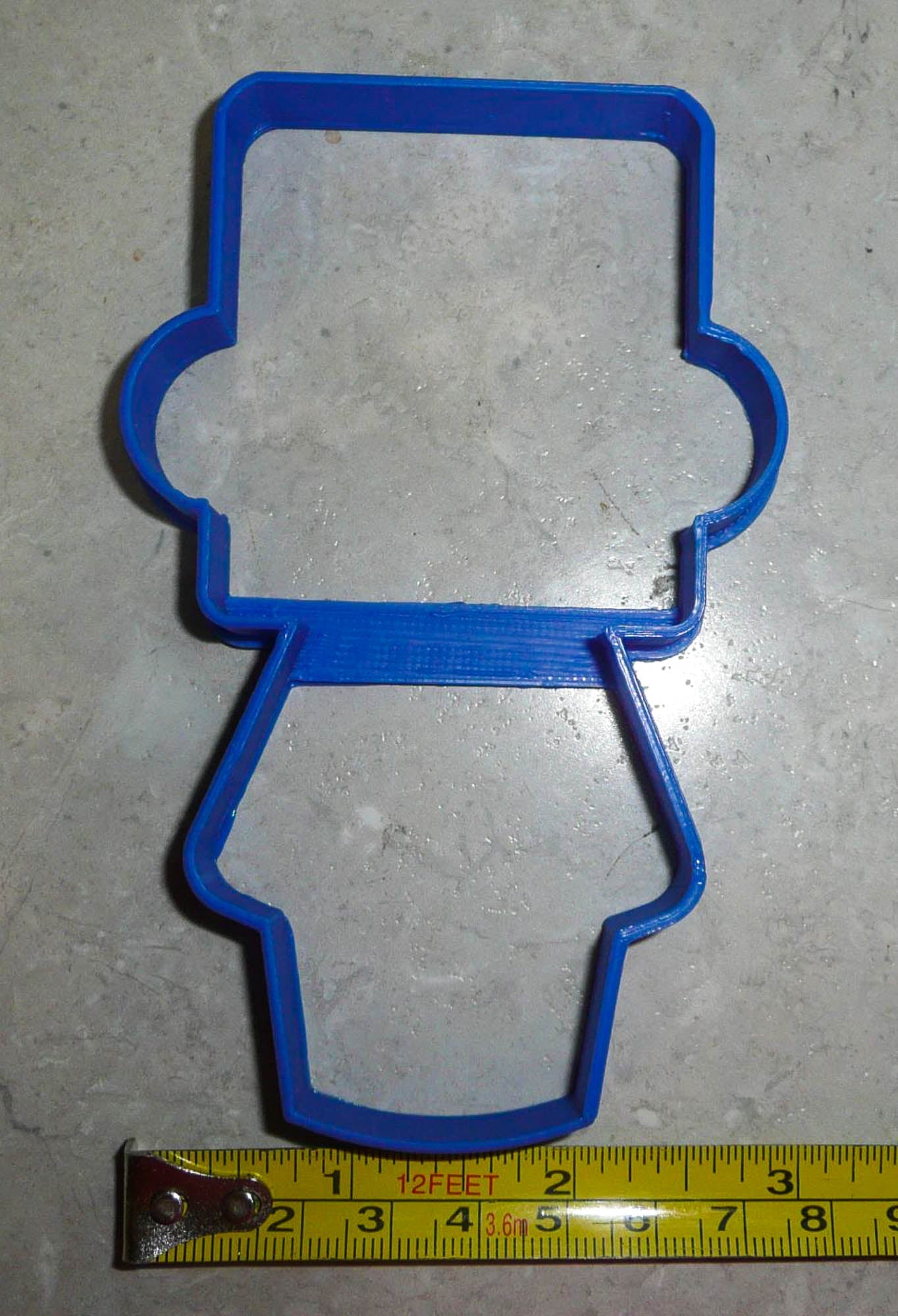 Boy Body With Square Head Hat Outline Vintage Kids Toy Cookie Cutter USA PR3075