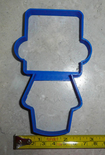 Boy Body With Square Head Hat Outline Vintage Kids Toy Cookie Cutter USA PR3075