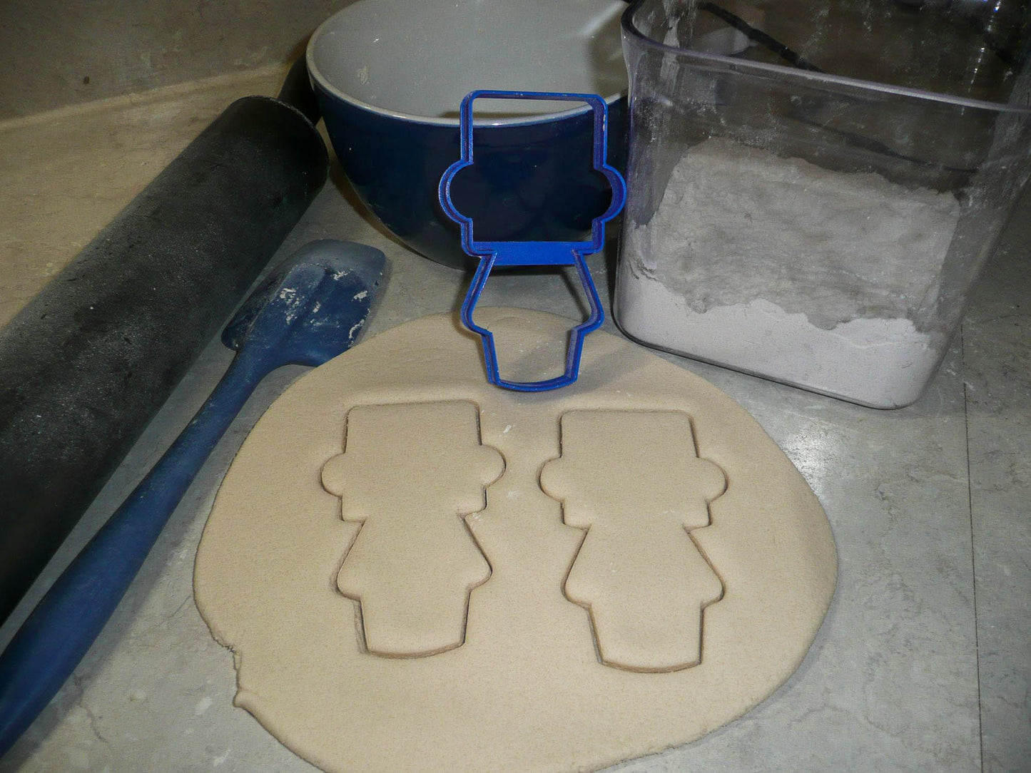 Boy Body With Square Head Hat Outline Vintage Kids Toy Cookie Cutter USA PR3075