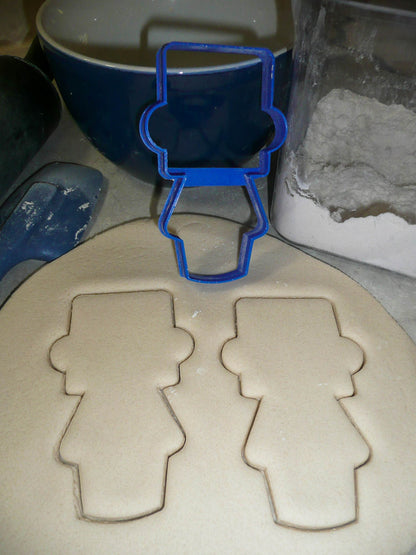 Boy Body With Square Head Hat Outline Vintage Kids Toy Cookie Cutter USA PR3075