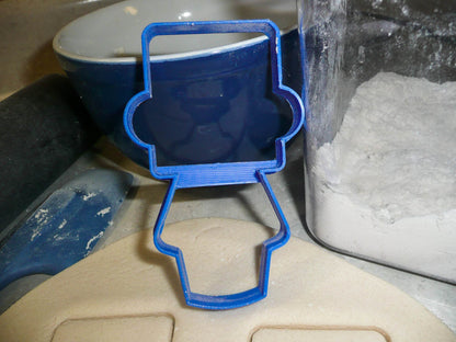 Boy Body With Square Head Hat Outline Vintage Kids Toy Cookie Cutter USA PR3075