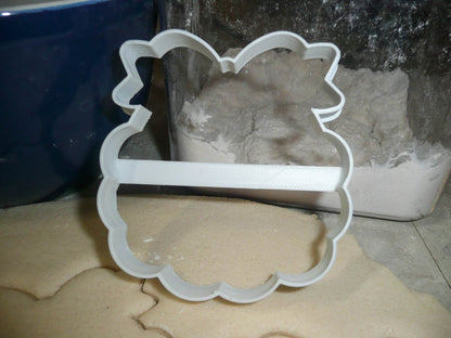 Baby Bib Ruffle Edge Tie Back Bow Shower Gender Reveal Cookie Cutter USA PR3090
