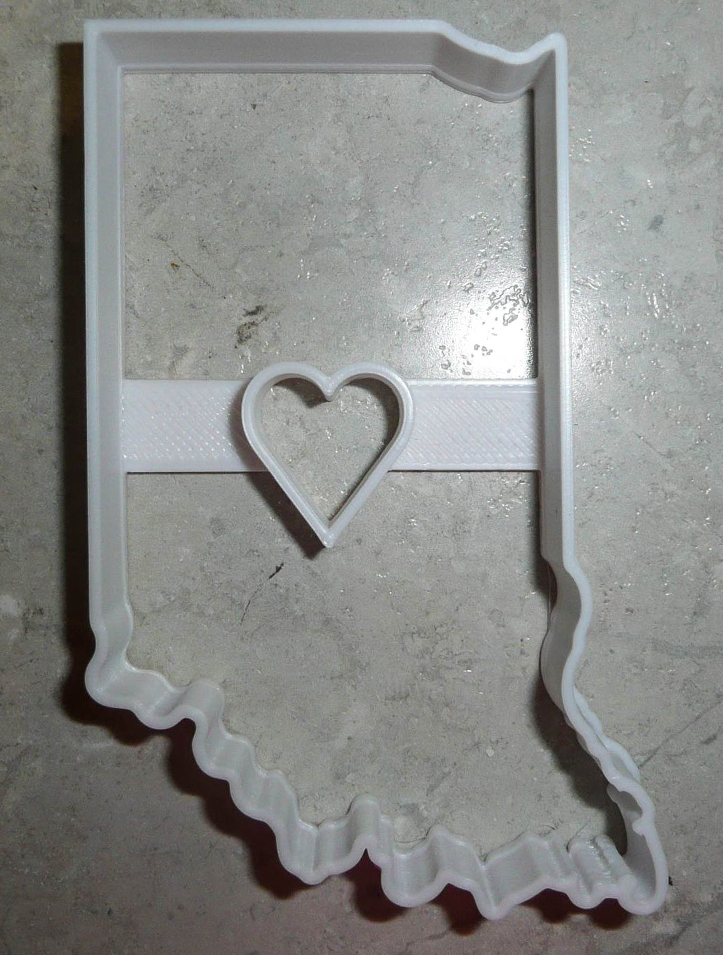 Indiana State With Indianapolis Heart Hoosiers Capitol Cookie Cutter USA PR3215