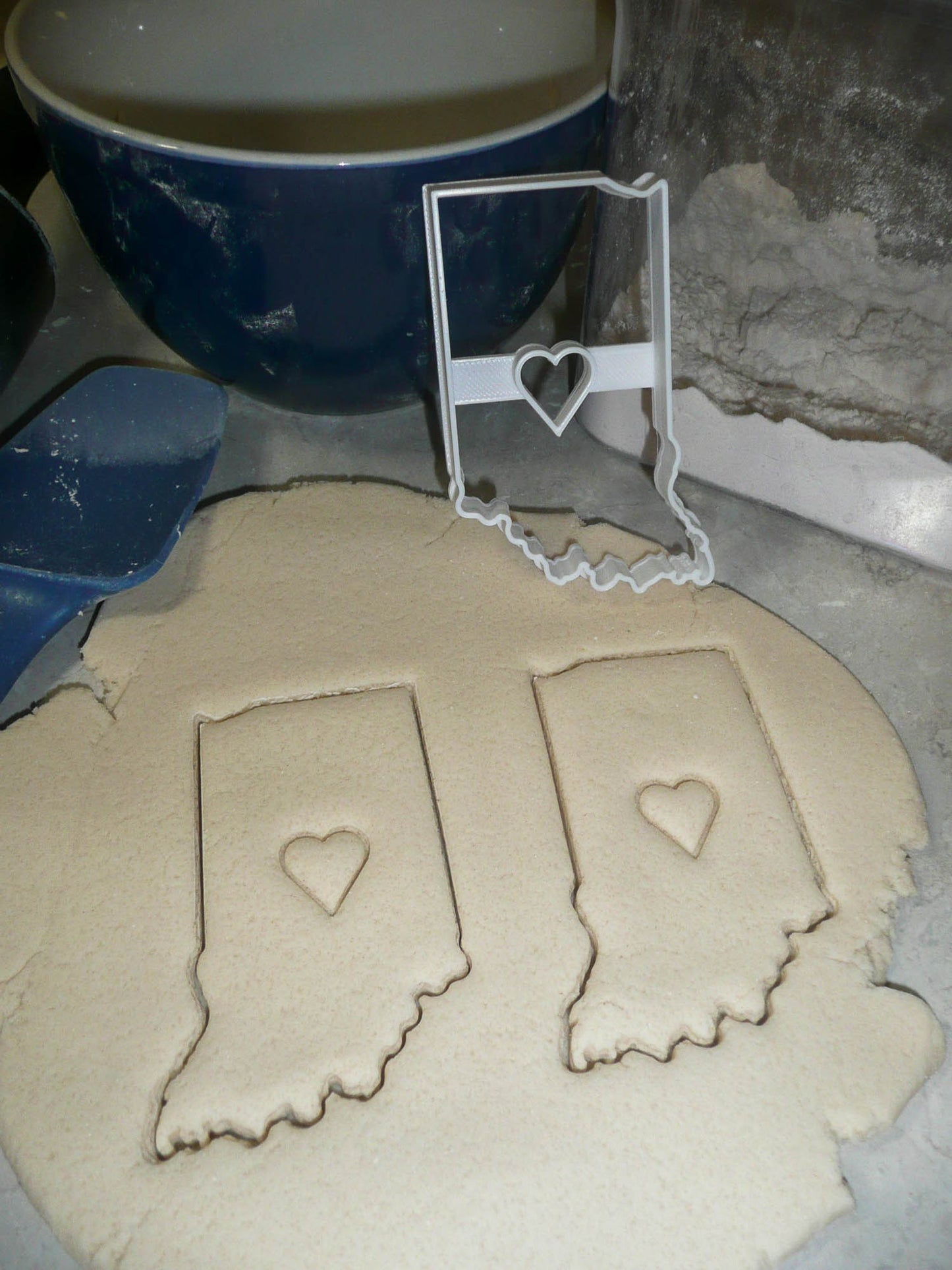 Indiana State With Indianapolis Heart Hoosiers Capitol Cookie Cutter USA PR3215