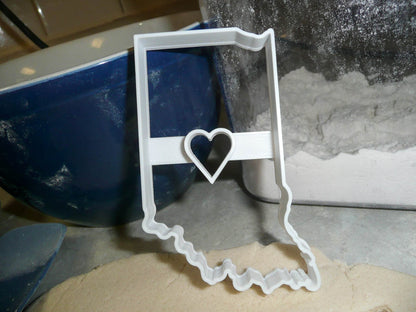 Indiana State With Indianapolis Heart Hoosiers Capitol Cookie Cutter USA PR3215