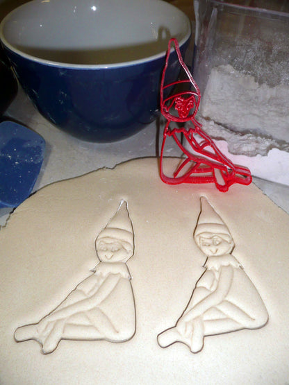 Girl Elf Mischievous Christmas Tradition Cookie Cutter USA PR3275