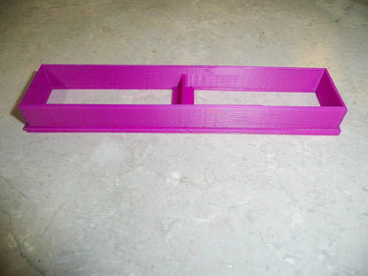 Long Rectangle Shape With Vertical Divide Small Size Cookie Cutter USA PR3043
