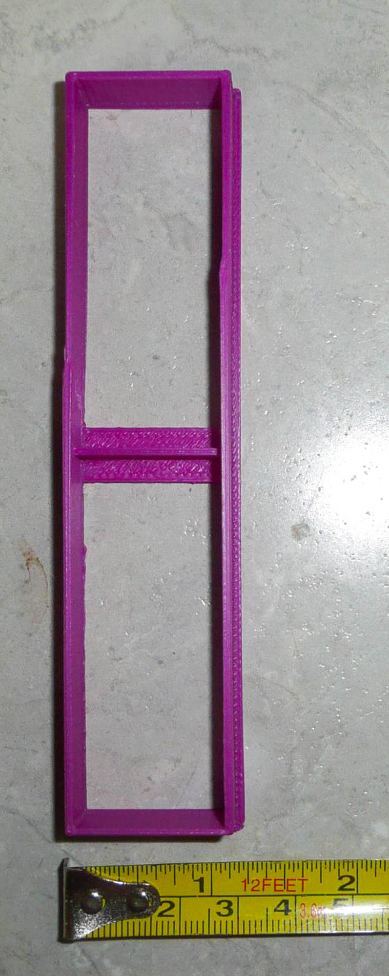 Long Rectangle Shape With Vertical Divide Small Size Cookie Cutter USA PR3043
