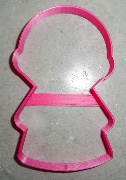 Girl Body With Round Head Outline Vintage Kids Toy Cookie Cutter USA PR3076