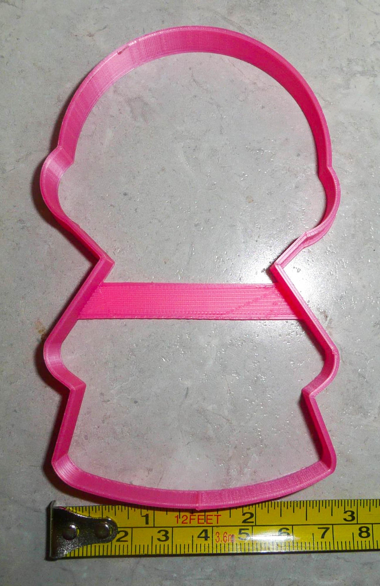 Girl Body With Round Head Outline Vintage Kids Toy Cookie Cutter USA PR3076