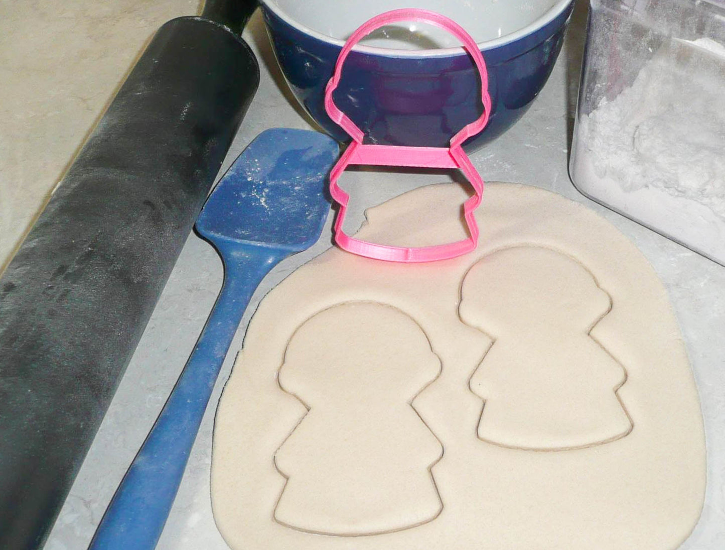 Girl Body With Round Head Outline Vintage Kids Toy Cookie Cutter USA PR3076