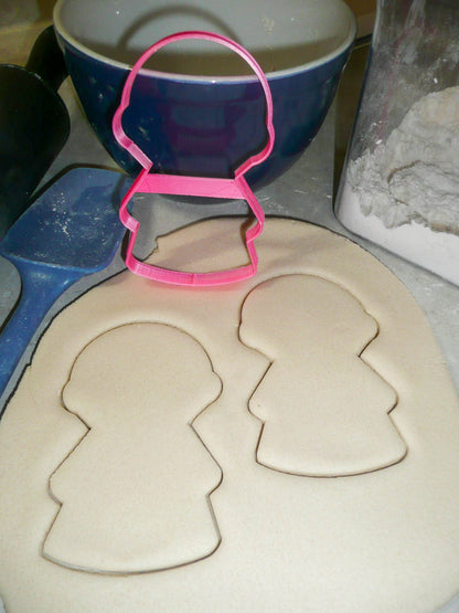 Girl Body With Round Head Outline Vintage Kids Toy Cookie Cutter USA PR3076