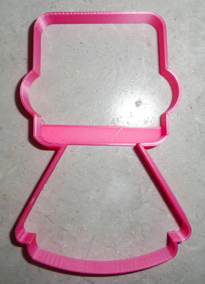 Girl Body With Square Head Hat Outline Vintage Kids Toy Cookie Cutter USA PR3186