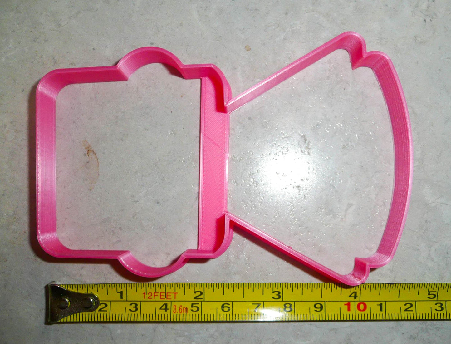 Girl Body With Square Head Hat Outline Vintage Kids Toy Cookie Cutter USA PR3186