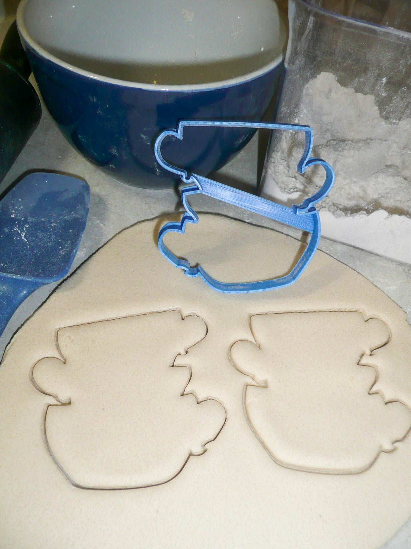 Stacked Tea Cups Teacups Outline Whimsical Theme Party Cookie Cutter USA PR3232