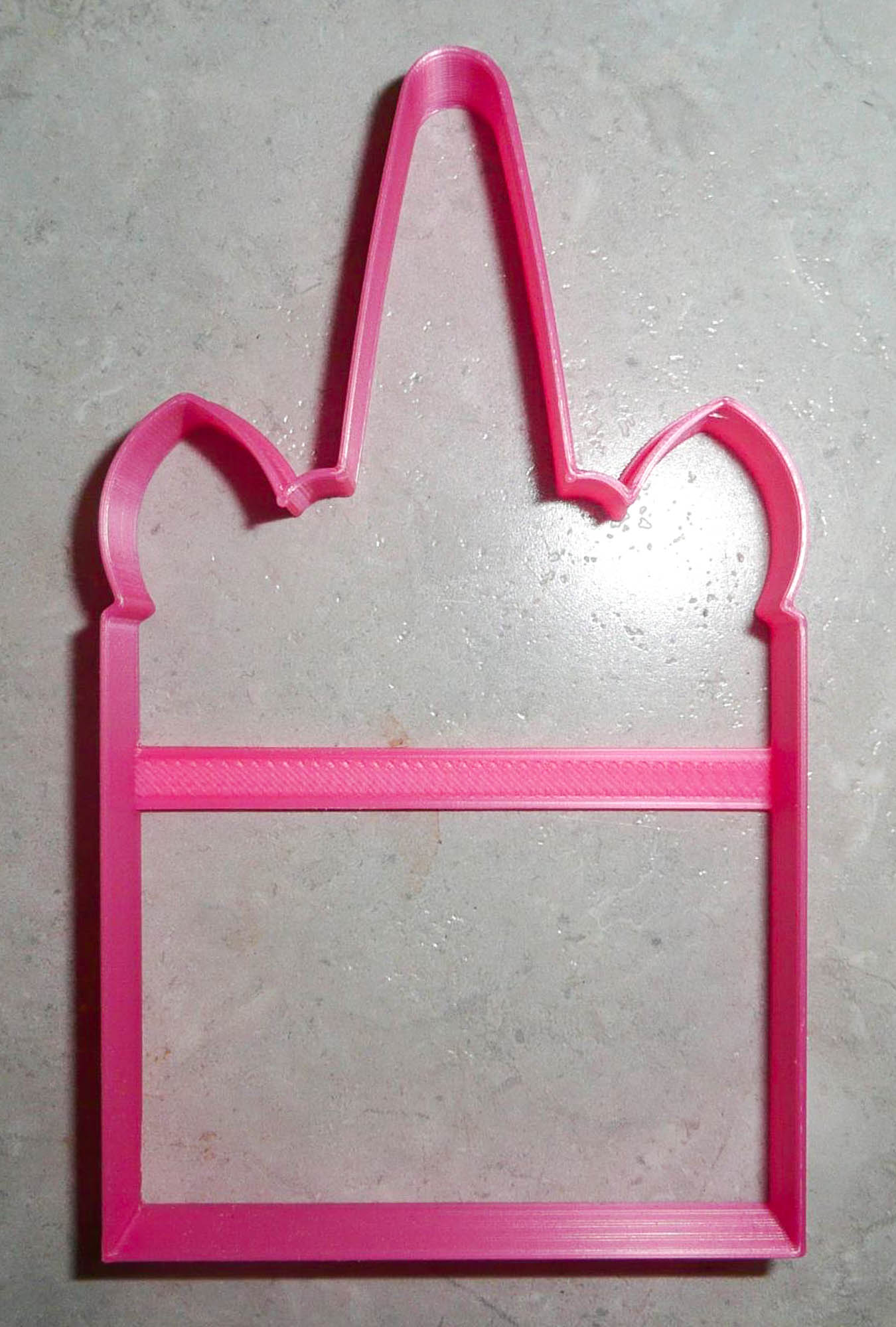 Square Unicorn Head Outline Magical Horse Spiral Horn Cookie Cutter USA PR3233