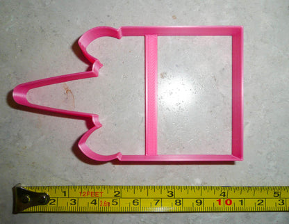 Square Unicorn Head Outline Magical Horse Spiral Horn Cookie Cutter USA PR3233