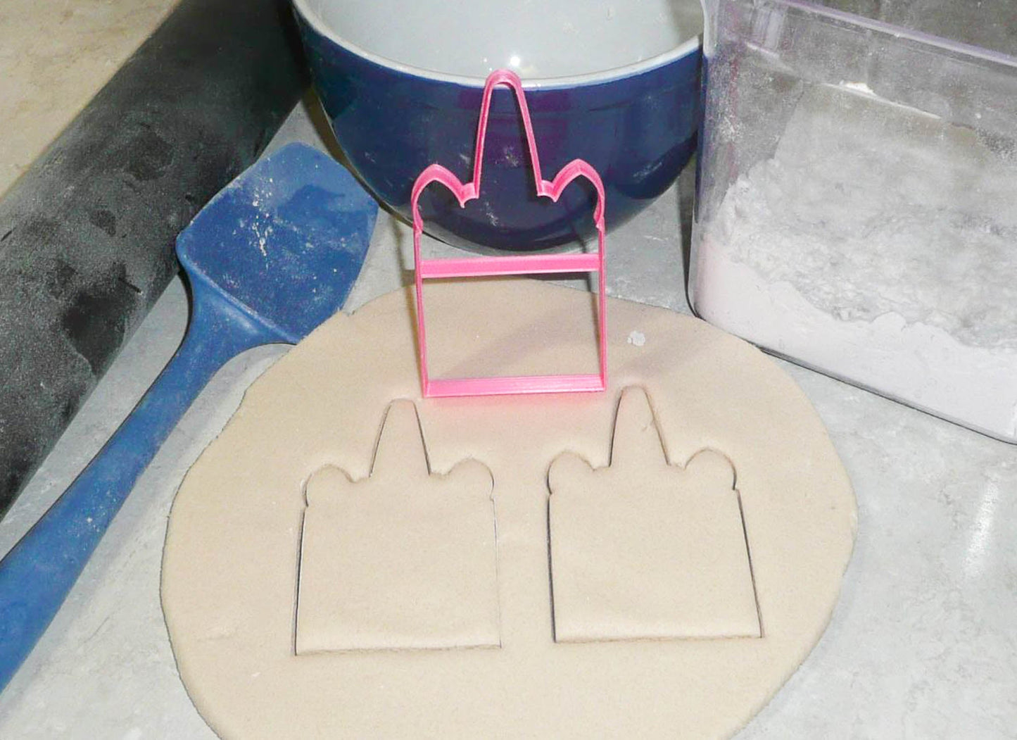 Square Unicorn Head Outline Magical Horse Spiral Horn Cookie Cutter USA PR3233