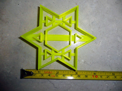 Star Of David Hebrew Shield Jewish Symbol Judaism Cookie Cutter USA PR3286