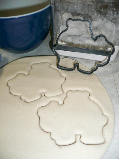 Momma Bear With Baby Cub On Back Outline Wildlife Cookie Cutter USA PR3128