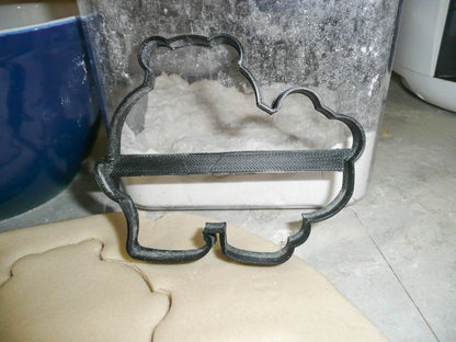Momma Bear With Baby Cub On Back Outline Wildlife Cookie Cutter USA PR3128
