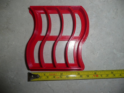 Bacon Strips Fried Pork Breakfast Sandwich Food Cookie Cutter USA PR2175