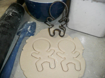 Big Inflated Head Gingerbread Man Outline Christmas Cookie Cutter USA PR2151