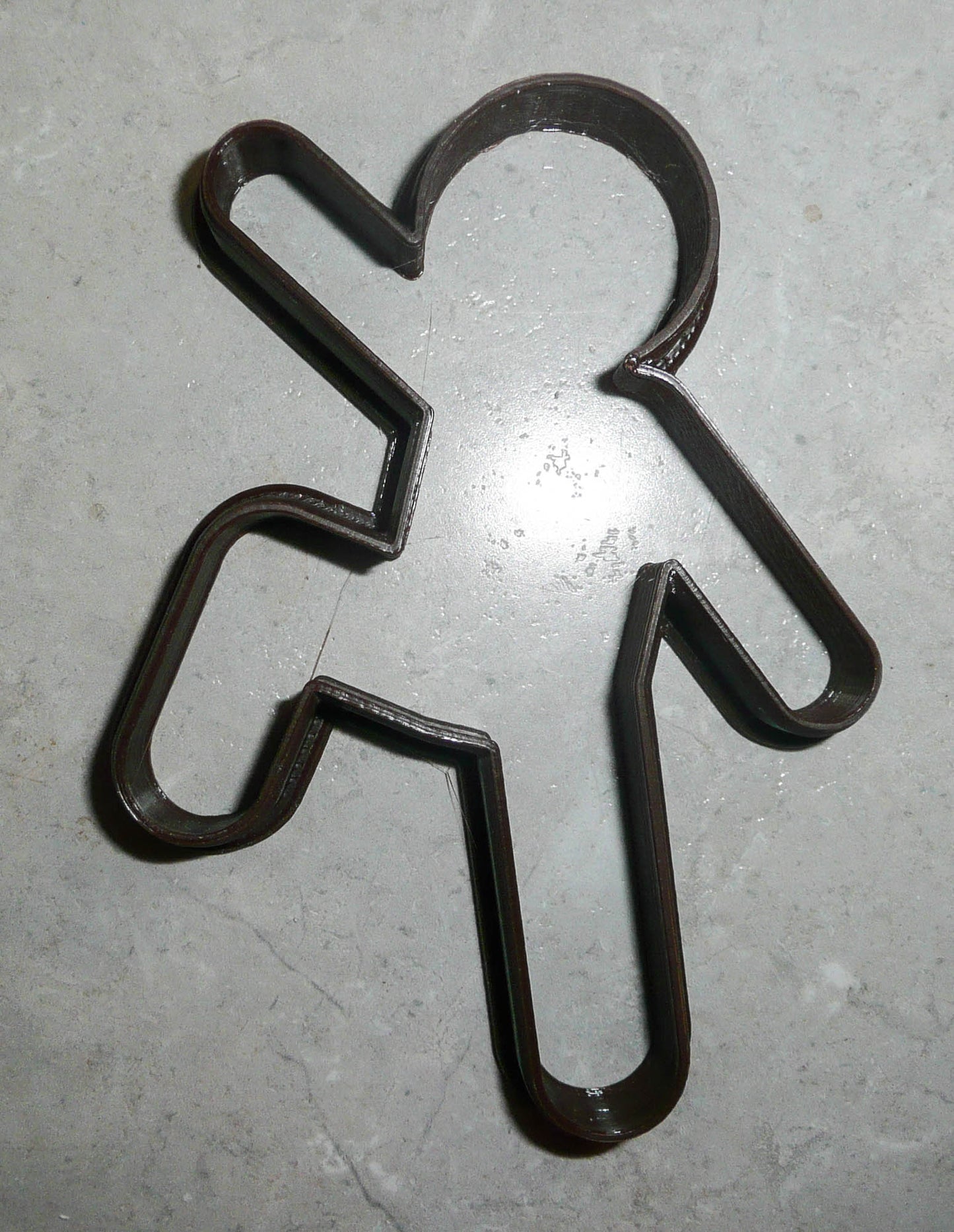 Running Moving Action Gingerbread Man Outline Christmas Cookie Cutter USA PR2153