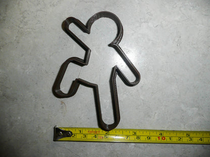 Running Moving Action Gingerbread Man Outline Christmas Cookie Cutter USA PR2153