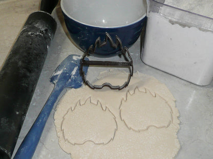 Bear Paw Outline Furry Print With Claws Wild Animal Cookie Cutter USA PR3253
