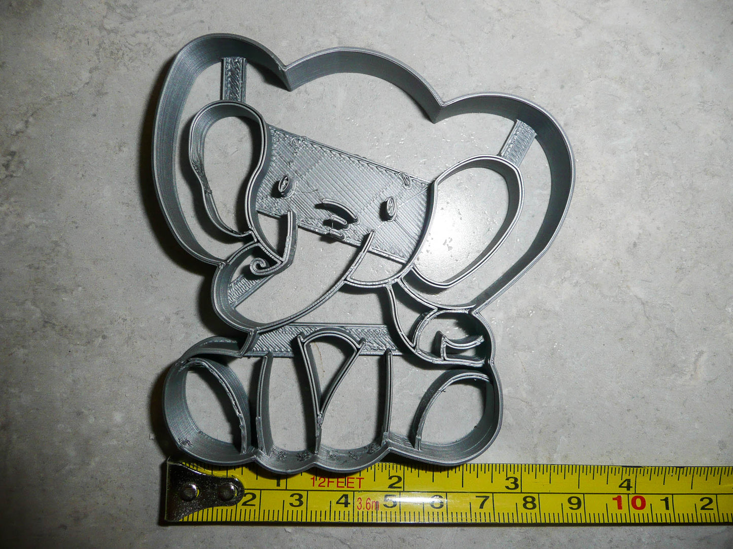 Baby Elephant Detailed Calf Gentle Giant Animal Zoo Cookie Cutter USA PR2558