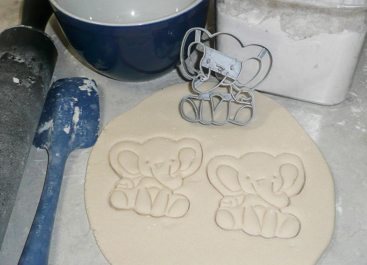 Baby Elephant Detailed Calf Gentle Giant Animal Zoo Cookie Cutter USA PR2558