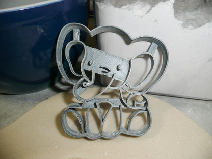 Baby Elephant Detailed Calf Gentle Giant Animal Zoo Cookie Cutter USA PR2558