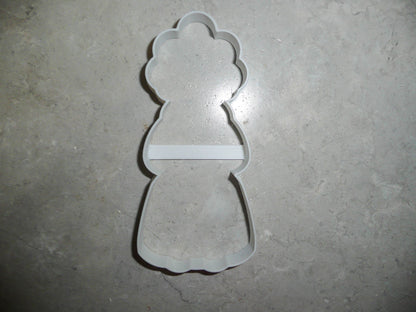 Lady In Winter Coat Outline Long Elegant Jacket Parka Cookie Cutter USA PR3085